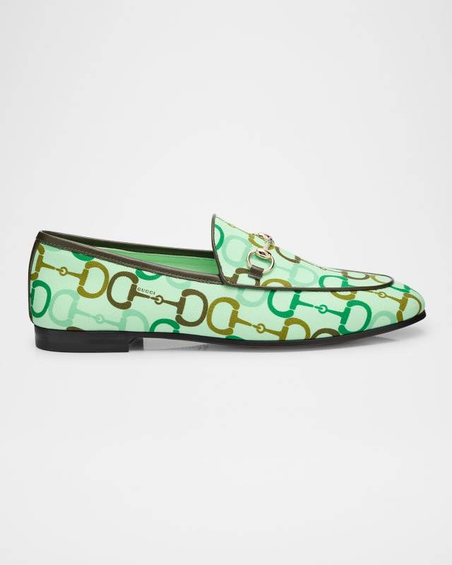 Jordaan Printed Cotton Horsebit Loafers